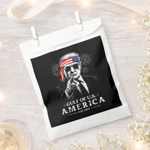 Funny Trump Gulf Of USA America 2025 4th Of July Favour Bags