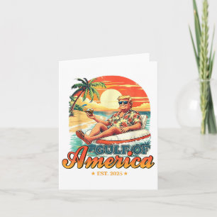 Funny Trump Gulf Of Usa America Est 2025 Card