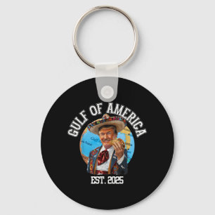 Funny Trump Gulf Of Usa America Est 2025  Key Ring