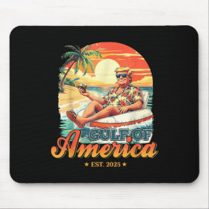 Funny Trump Gulf Of Usa America Est 2025 Mouse Pad