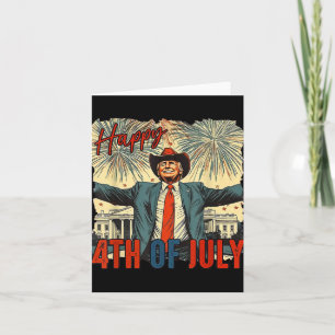 Funny Trump Happy 4th Of July Independence Day  Card