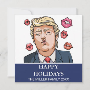 Funny Trump Happy Holidays Holiday Card