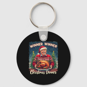 Funny Trump Humour Men Women Winner Winner Christm Key Ring
