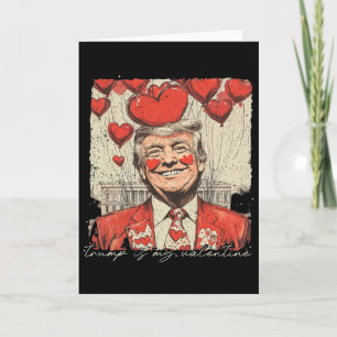 Funny Trump Is My Valentine Ugly Sweaters Trump Va Card