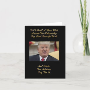 Funny Trump love Card. love card, romantic card