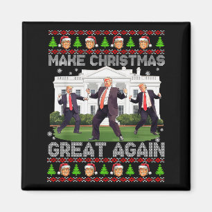 Funny Trump Make Christmas Great Again Ugly Sweate Magnet
