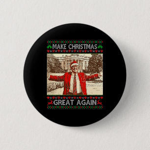 Funny Trump Make Christmas Great Again Xmas Family 6 Cm Round Badge