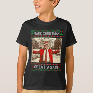 Funny Trump Make Christmas Great Again Xmas Family T-Shirt