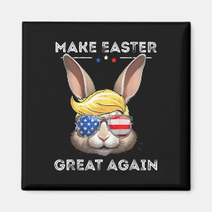 Funny Trump Make Easter Great Again Bunny Hunt Egg Magnet