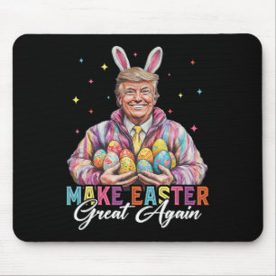 Funny Trump Make Easter Great Again Bunny Hunt Egg Mouse Pad