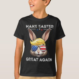 Funny Trump Make Easter Great Again Bunny Hunt Egg T-Shirt