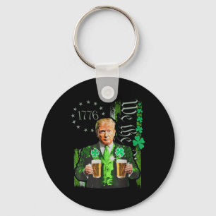 Funny Trump Make St Patricks Day Great Again Key Ring
