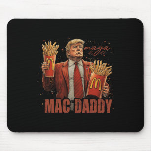 Funny Trump Mcdon 2024 Fast Food Mac Daddy Hamburg Mouse Pad