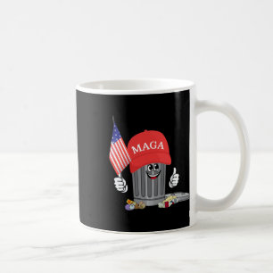 Funny Trump Mega Garbage Can Cartoon Character Ame Coffee Mug
