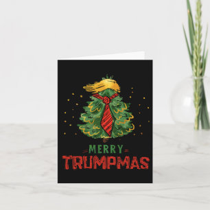 Funny Trump Merry Trumpmas Christmas Tree Xmas Hol Card