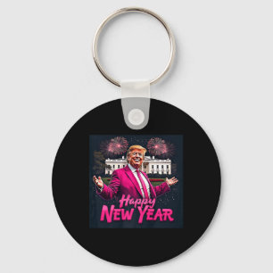 Funny Trump New Year Party 2025 Trump New Year New Key Ring