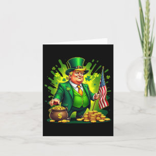 Funny Trump Paddys Back 45 47 St Patricks Day Usa  Card