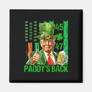 Funny Trump Paddys Back 45 47 St Patricks Day Usa  Magnet