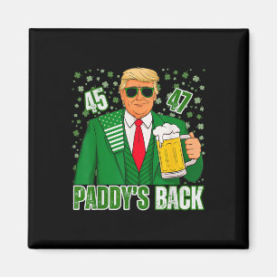 Funny Trump Paddys Back 45 47 St Patricks Day Usa  Magnet