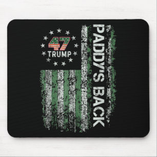 Funny Trump Paddys Back 45 47 St Patricks Day Usa Mouse Pad