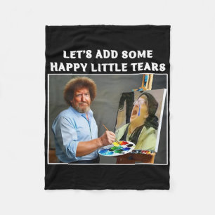 Funny Trump Painting Liberal Tears Political Gift Fleece Blanket