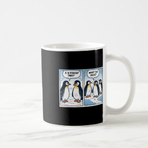 Funny Trump Penguins Tariffs 10% Political Sarcasm Coffee Mug