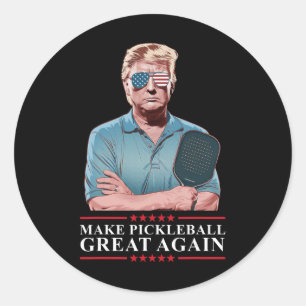Funny Trump Picklell Make Picklell Great Again Classic Round Sticker
