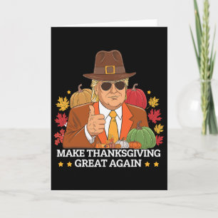 Funny Trump Pilgrim Thanksgiving Graphics Card