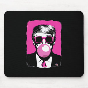 Funny Trump Pink Bubble Gum Sungles  Mouse Pad