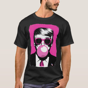 Funny Trump Pink Bubble Gum Sungles T-Shirt