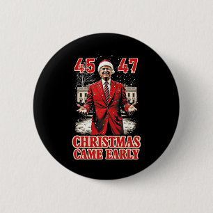 Funny Trump Present Came Early This Year 2024 6 Cm Round Badge