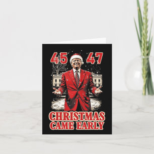 Funny Trump Present Came Early This Year 2024  Card
