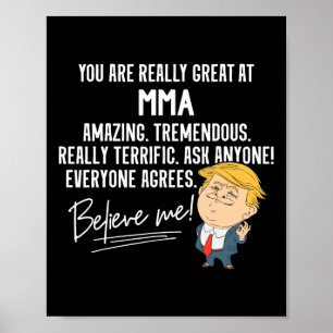 Funny Trump Really Great Mma Martial Arts Poster