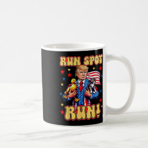 Funny Trump Run Harris Spot Run Dog Dete Election Coffee Mug