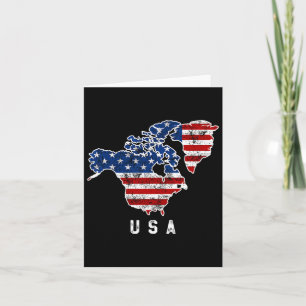 Funny Trump’s Vision Of Usa Map With Canada And Gr Card