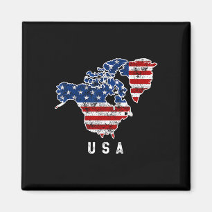 Funny Trump’s Vision Of Usa Map With Canada And Magnet