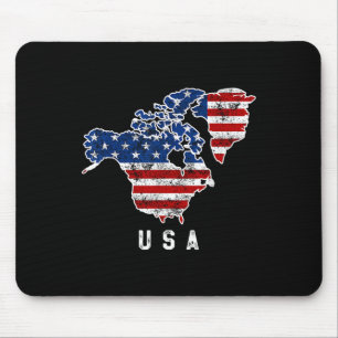 Funny Trump’s Vision Of Usa Map With Canada And Mouse Pad