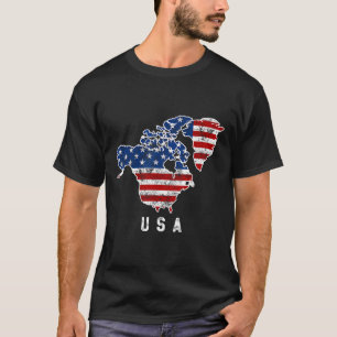 Funny Trump’s Vision Of Usa Map With Canada And T-Shirt