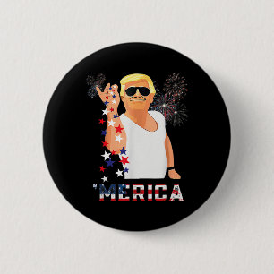 Funny Trump Salt Merica Freedom 4th Of July Gifts 6 Cm Round Badge