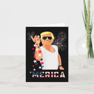 Funny Trump Salt Merica Freedom 4th Of July Gifts  Card