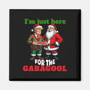 Funny Trump Santa Christmas I'm Just Here For The Magnet