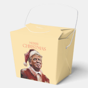 Funny Trump Santa Claus Christmas Card Favour Box