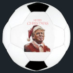 Funny Trump Santa Claus Christmas Card Soccer Ball<br><div class="desc">Funny Trump Santa Claus Christmas Card</div>