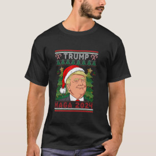 Funny Trump Santa Hat MAGA 2024 Ugly Sweater