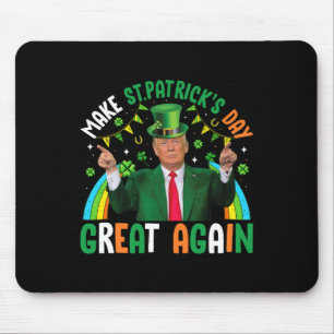 Funny Trump Shamrock Make St Patrick's Day Great A Mouse Pad