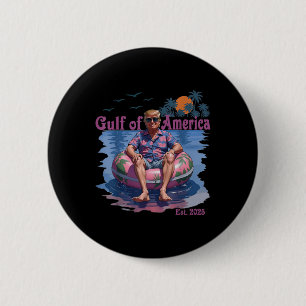 Funny Trump Shirt Gulf Of Us America 2025 Trump Me 6 Cm Round Badge