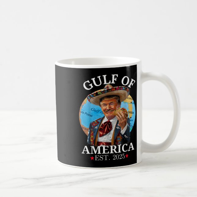 Funny Trump Shirt Gulf Of Us America Est 2025 _1  Coffee Mug (Right)