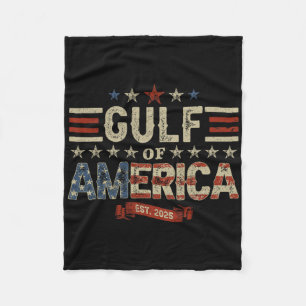 Funny Trump Shirt Gulf Of Us America Est 2025 ( 2 Fleece Blanket