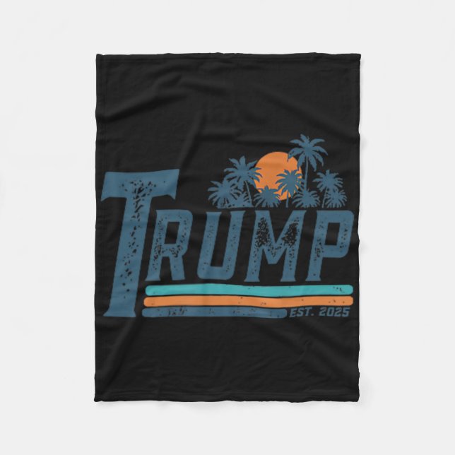 Funny Trump Shirt Gulf Of Us America Est 2025 (2 S Fleece Blanket (Front)