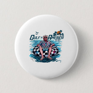Funny Trump Shirt Gulf Of Us America Est 2025  6 Cm Round Badge